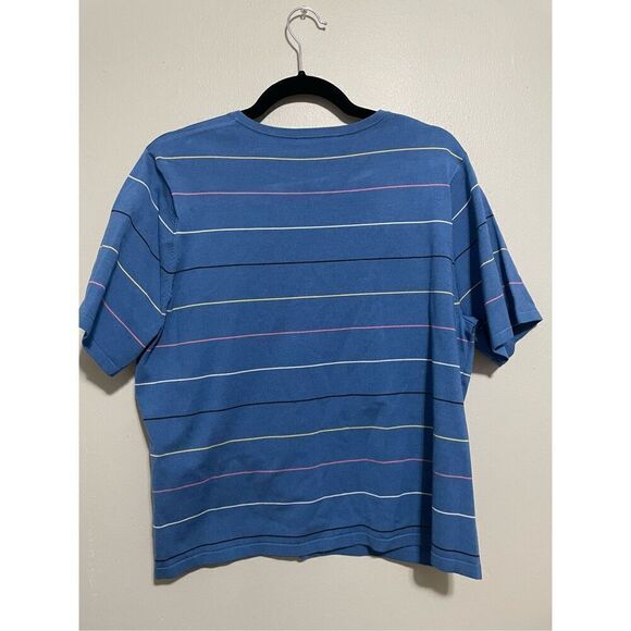 Pendleton striped silk blend short sleeve tee size XL - Picture 2 of 5